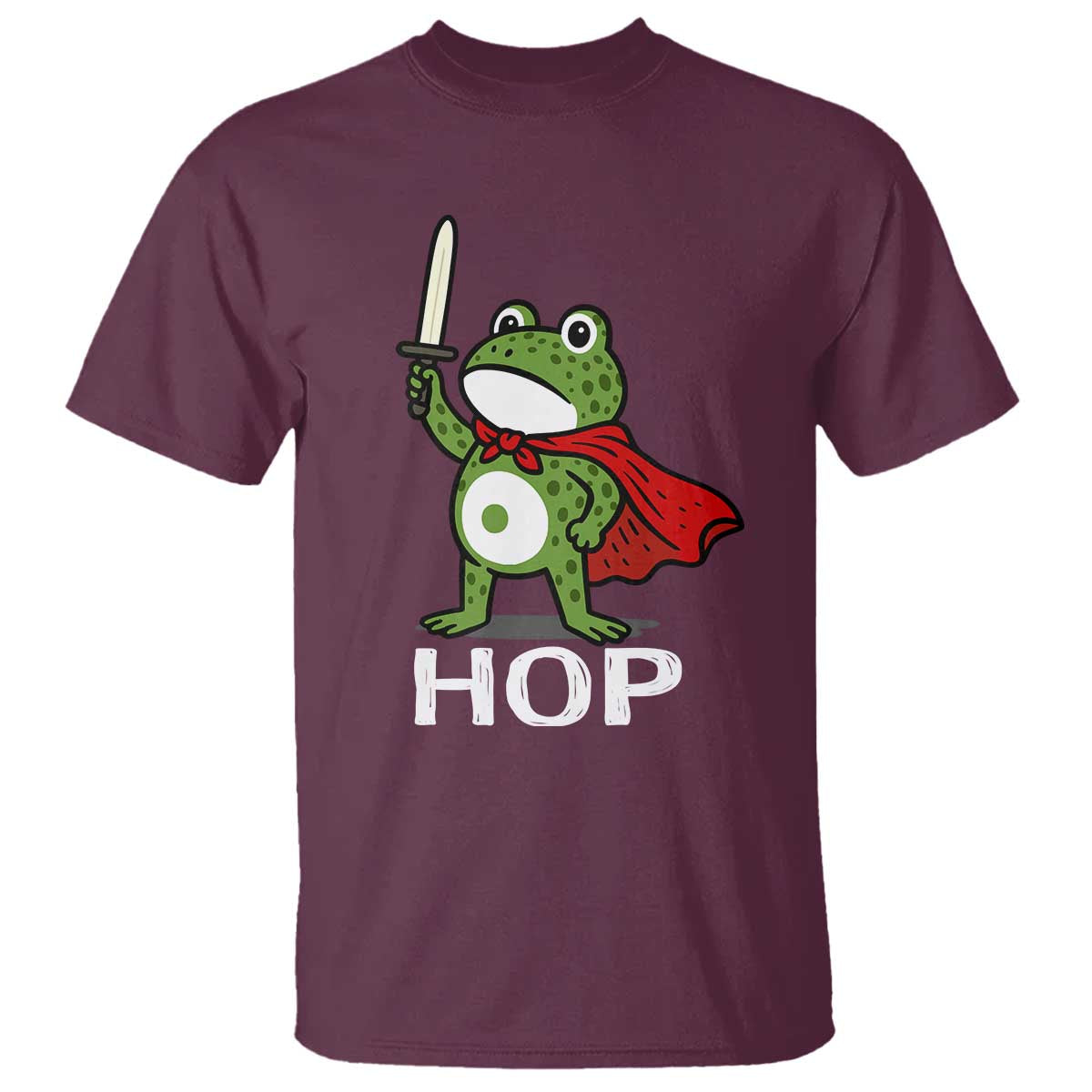 Resist Frog With Sword T Shirt No Kings Portland Protest Saves America TS10 Maroon Print Your Wear