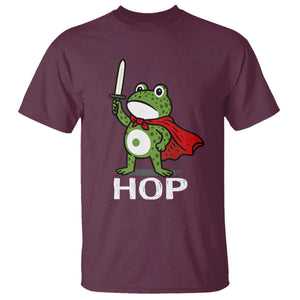 Resist Frog With Sword T Shirt No Kings Portland Protest Saves America TS10 Maroon Print Your Wear