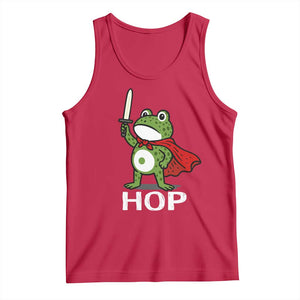 Resist Frog With Sword Tank Top No Kings Portland Protest Saves America TS10 Red Print Your Wear