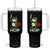 Resist Frog With Sword Tumbler With Handle No Kings Portland Protest Saves America TS10 One Size: 40 oz Black Print Your Wear