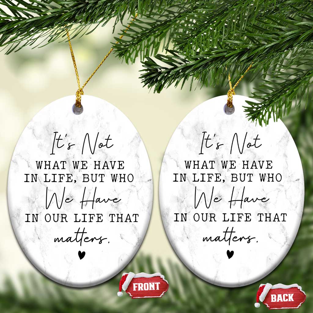 Friendship Christmas Ornament Thinking of You Gifts for Friends TS10 Oval Marbel Print Your Wear