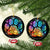 Pet Memorial Christmas Ornament Loss of Dog Cat Paw Pet Remembrance Gifts Stained Glass TS10 Circle Stained Glass Print Your Wear