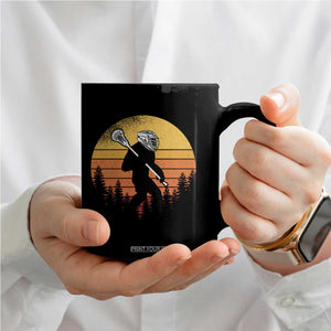 Funny Lax Bigfoot Coffee Mug Retro Vintage Sasquatch Lacrosse TS10 Print Your Wear