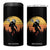 Funny Lax Bigfoot 4 in 1 Can Cooler Tumbler Retro Vintage Sasquatch Lacrosse - Print Your Wear