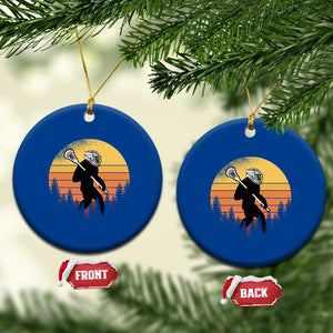 Funny Lax Bigfoot Ceramic Ornament Retro Vintage Sasquatch Lacrosse TS10 1pc Blue Print Your Wear
