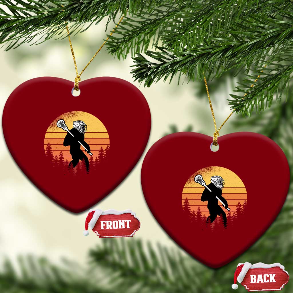 Funny Lax Bigfoot Ceramic Ornament Retro Vintage Sasquatch Lacrosse TS10 Print Your Wear