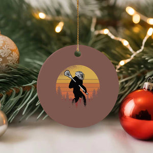 Funny Lax Bigfoot Ceramic Ornament Retro Vintage Sasquatch Lacrosse TS10 1pc Mocha Print Your Wear