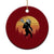 Funny Lax Bigfoot Ceramic Ornament Retro Vintage Sasquatch Lacrosse - Print Your Wear