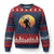 Funny Lax Bigfoot Ugly Christmas Sweater Retro Vintage Sasquatch Lacrosse - Print Your Wear