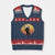 Funny Lax Bigfoot V-Neck Knit Sweater Vest Retro Vintage Sasquatch Lacrosse - Print Your Wear