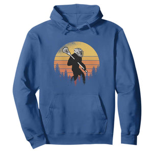Funny Lax Bigfoot Hoodie Retro Vintage Sasquatch Lacrosse TS10 Royal Blue Print Your Wear