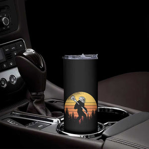 Funny Lax Bigfoot Skinny Tumbler Retro Vintage Sasquatch Lacrosse TS10 Print Your Wear