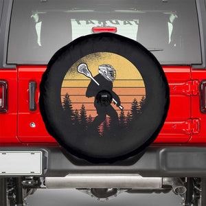 Funny Lax Bigfoot Spare Tire Cover Retro Vintage Sasquatch Lacrosse TS10 Black Print Your Wear