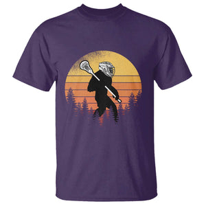 Funny Lax Bigfoot T Shirt Retro Vintage Sasquatch Lacrosse TS10 Purple Print Your Wear