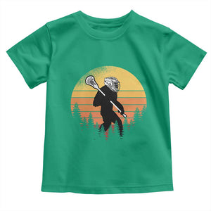 Funny Lax Bigfoot Toddler T Shirt Retro Vintage Sasquatch Lacrosse TS10 Irish Green Print Your Wear