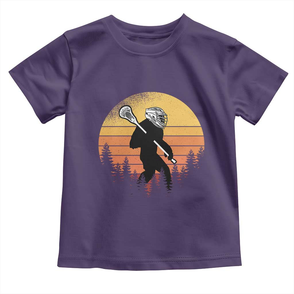 Funny Lax Bigfoot Toddler T Shirt Retro Vintage Sasquatch Lacrosse TS10 Purple Print Your Wear