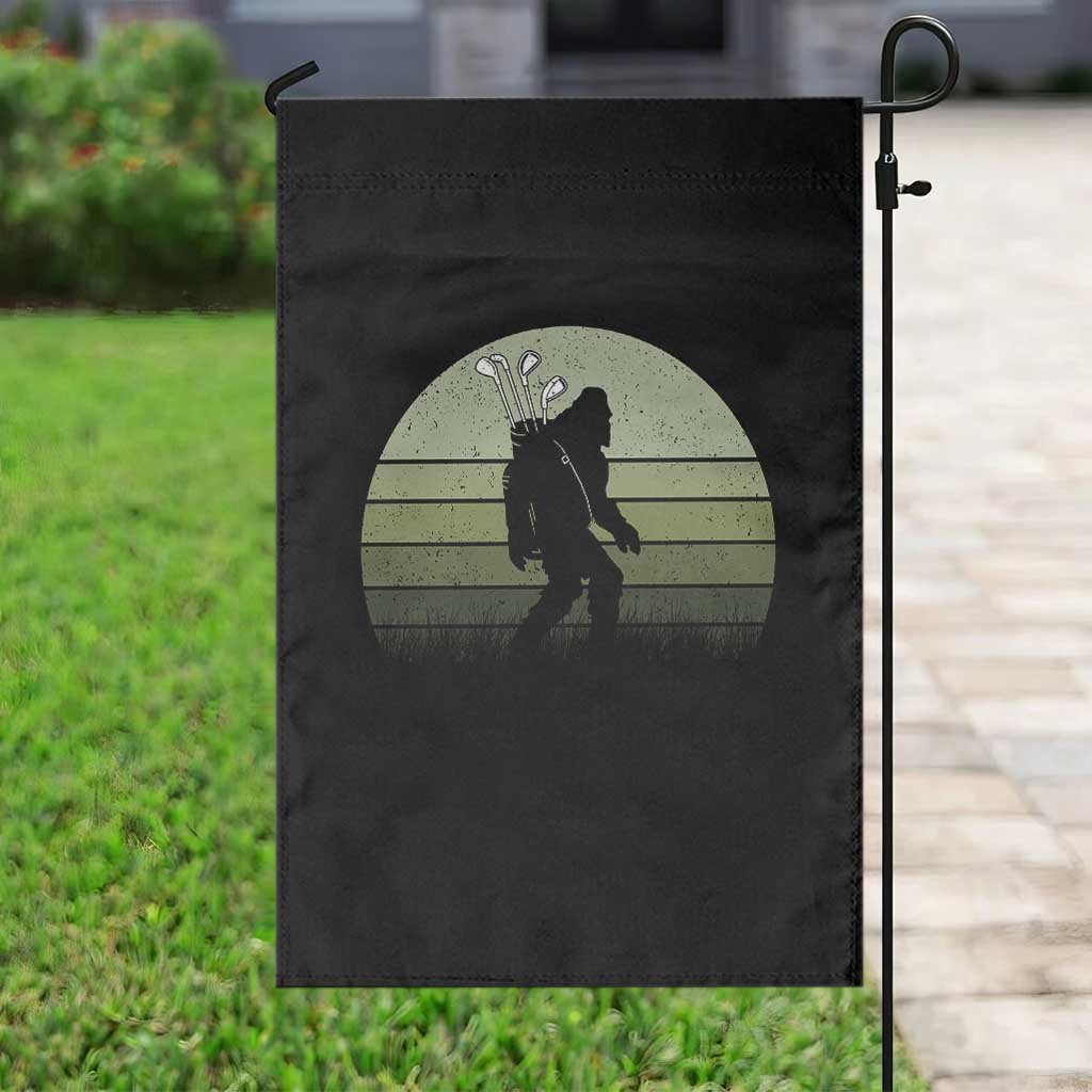 Bigfoot Golfer Garden Flag Funny Sasquatch Golfing Golf Balls TS10 Print Your Wear