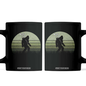 Bigfoot Golfer Coffee Mug Funny Sasquatch Golfing Golf Balls TS10 Black Print Your Wear