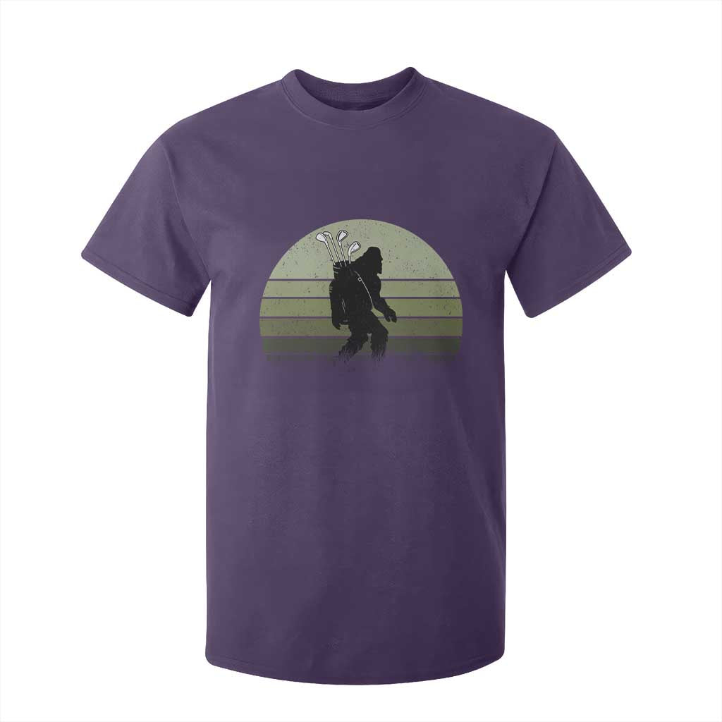 Bigfoot Golfer T Shirt For Kid Funny Sasquatch Golfing Golf Balls TS10 Purple Print Your Wear