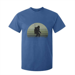 Bigfoot Golfer T Shirt For Kid Funny Sasquatch Golfing Golf Balls TS10 Royal Blue Print Your Wear