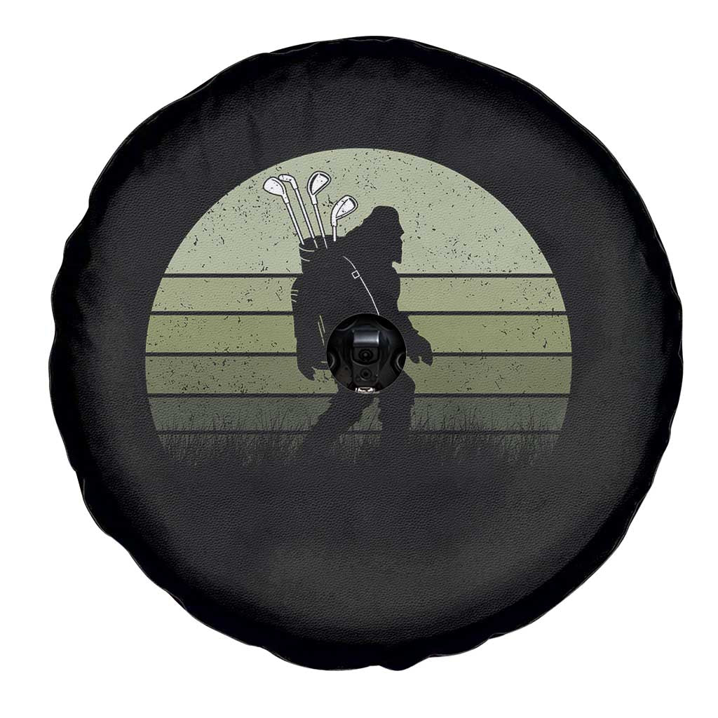 Bigfoot Golfer Spare Tire Cover Funny Sasquatch Golfing Golf Balls TS10 Print Your Wear