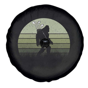 Bigfoot Golfer Spare Tire Cover Funny Sasquatch Golfing Golf Balls TS10 Print Your Wear