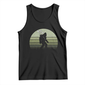 Bigfoot Golfer Tank Top Funny Sasquatch Golfing Golf Balls - Print Your Wear