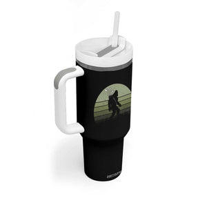Bigfoot Golfer Tumbler With Handle Funny Sasquatch Golfing Golf Balls TS10 Print Your Wear