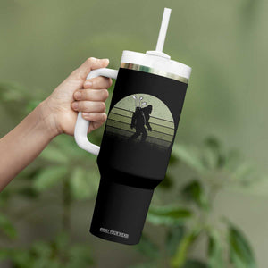 Bigfoot Golfer Tumbler With Handle Funny Sasquatch Golfing Golf Balls TS10 Print Your Wear