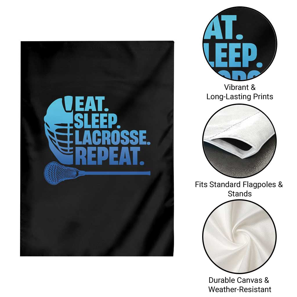 Eat Sleep Lacrosse Repeat Garden Flag Funny Lax Lover Player TS10 Print Your Wear