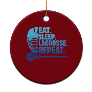 Eat Sleep Lacrosse Repeat Ceramic Ornament Funny Lax Lover Player TS10 1pc Red Print Your Wear