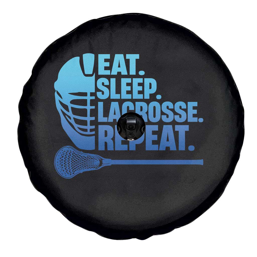 Eat Sleep Lacrosse Repeat Spare Tire Cover Funny Lax Lover Player TS10 Print Your Wear