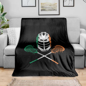 Ireland Lacrosse Throw Blanket Irish Flag Ireland TS10 Print Your Wear
