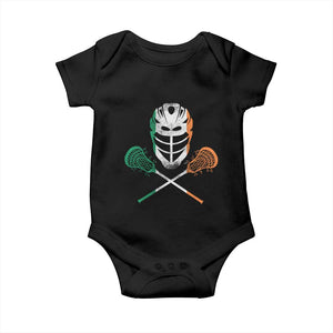 Ireland Lacrosse Baby Onesie Irish Flag Ireland TS10 Black Print Your Wear