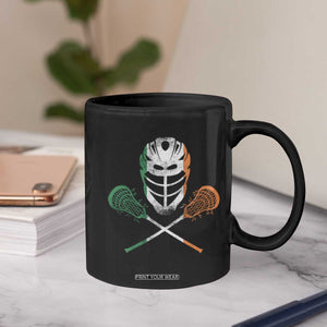 Ireland Lacrosse Coffee Mug Irish Flag Ireland TS10 Print Your Wear