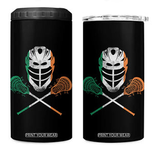 Ireland Lacrosse 4 in 1 Can Cooler Tumbler Irish Flag Ireland TS10 One Size: 16 oz Black Print Your Wear