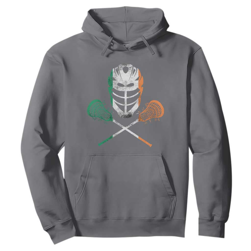 Ireland Lacrosse Hoodie Irish Flag Ireland TS10 Charcoal Print Your Wear