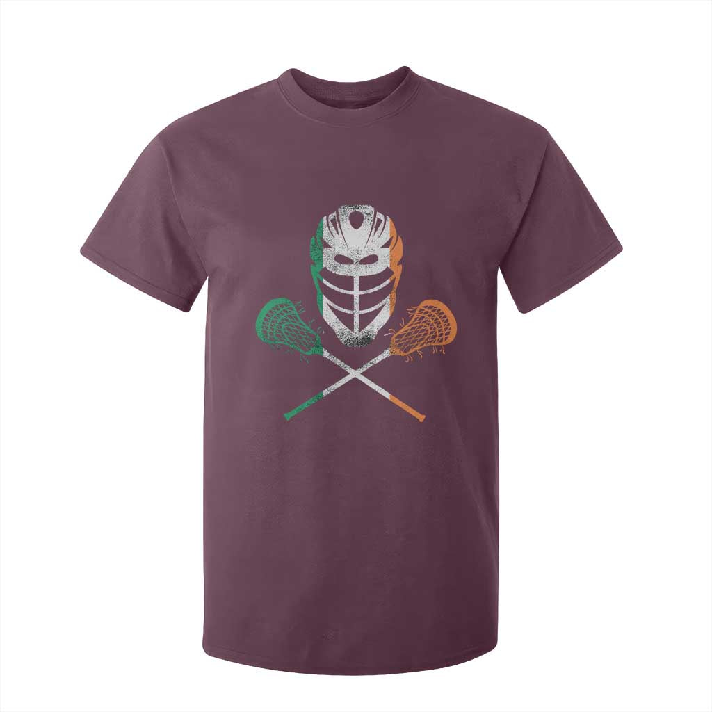 Ireland Lacrosse T Shirt For Kid Irish Flag Ireland TS10 Maroon Print Your Wear