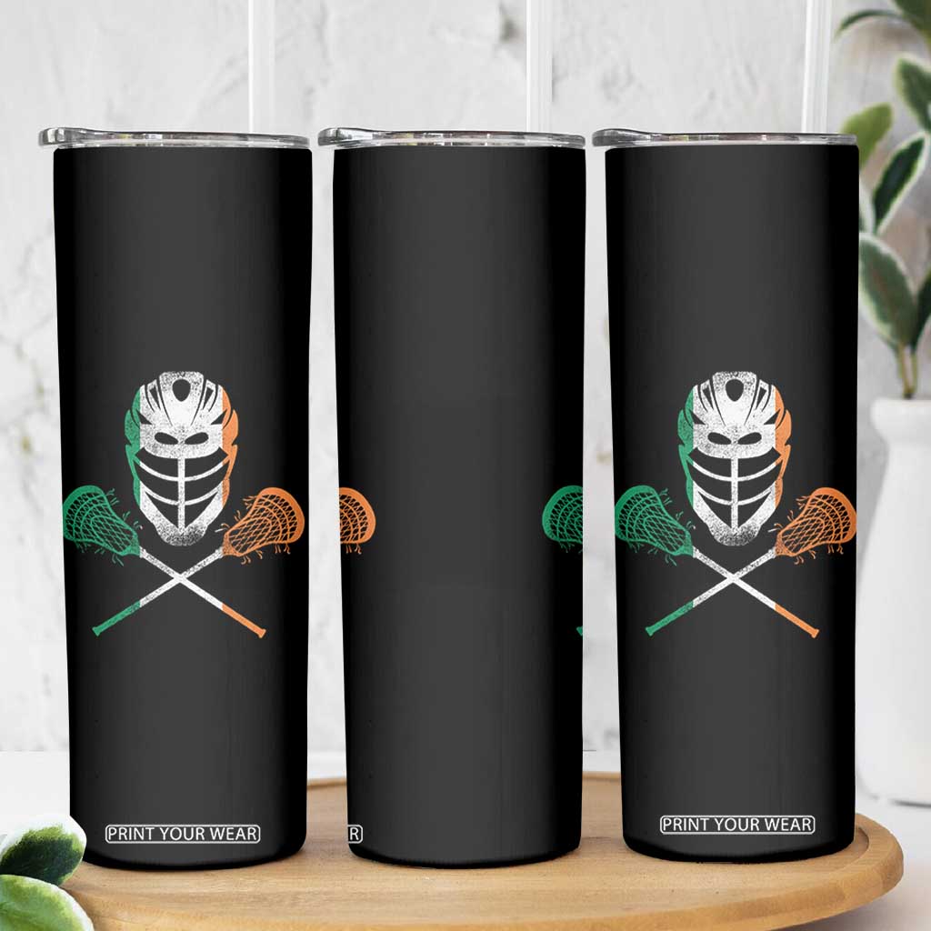 Ireland Lacrosse Skinny Tumbler Irish Flag Ireland TS10 Print Your Wear