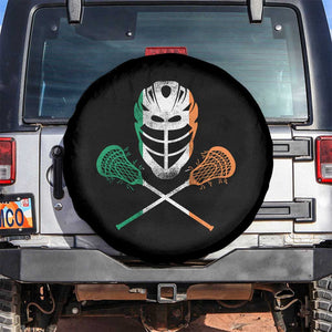 Ireland Lacrosse Spare Tire Cover Irish Flag Ireland TS10 No hole Black Print Your Wear