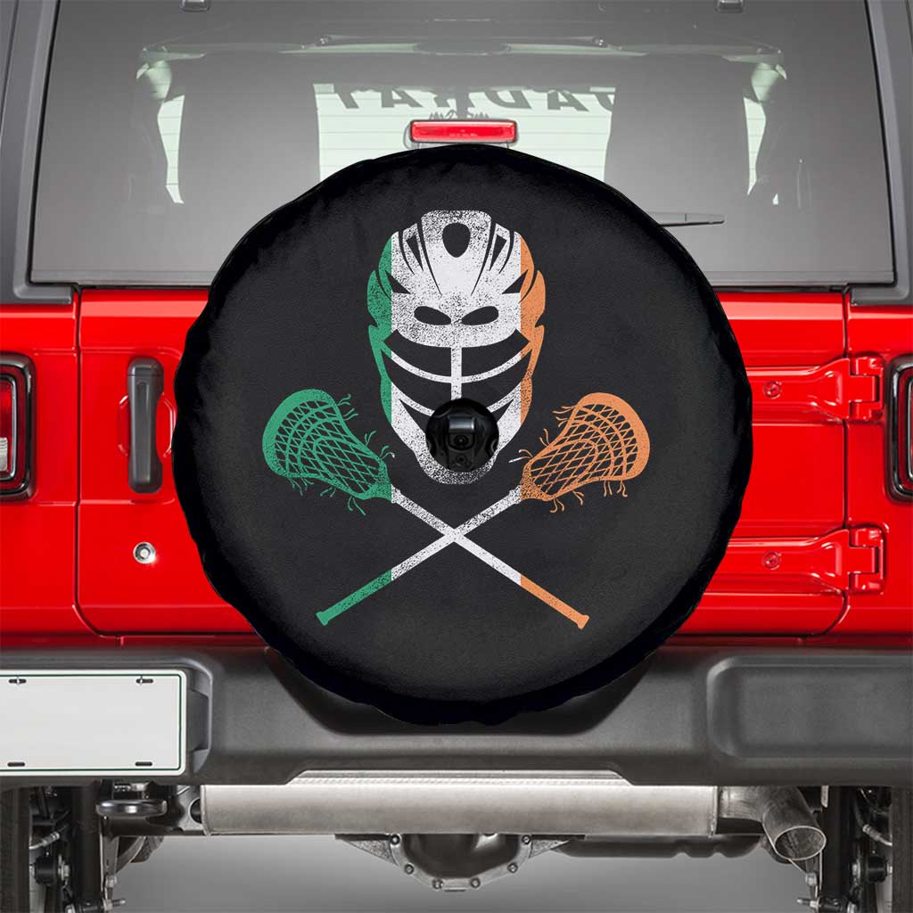Ireland Lacrosse Spare Tire Cover Irish Flag Ireland TS10 Black Print Your Wear