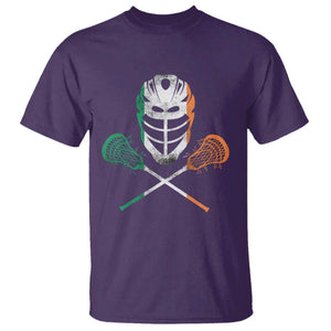 Ireland Lacrosse T Shirt Irish Flag Ireland TS10 Purple Print Your Wear