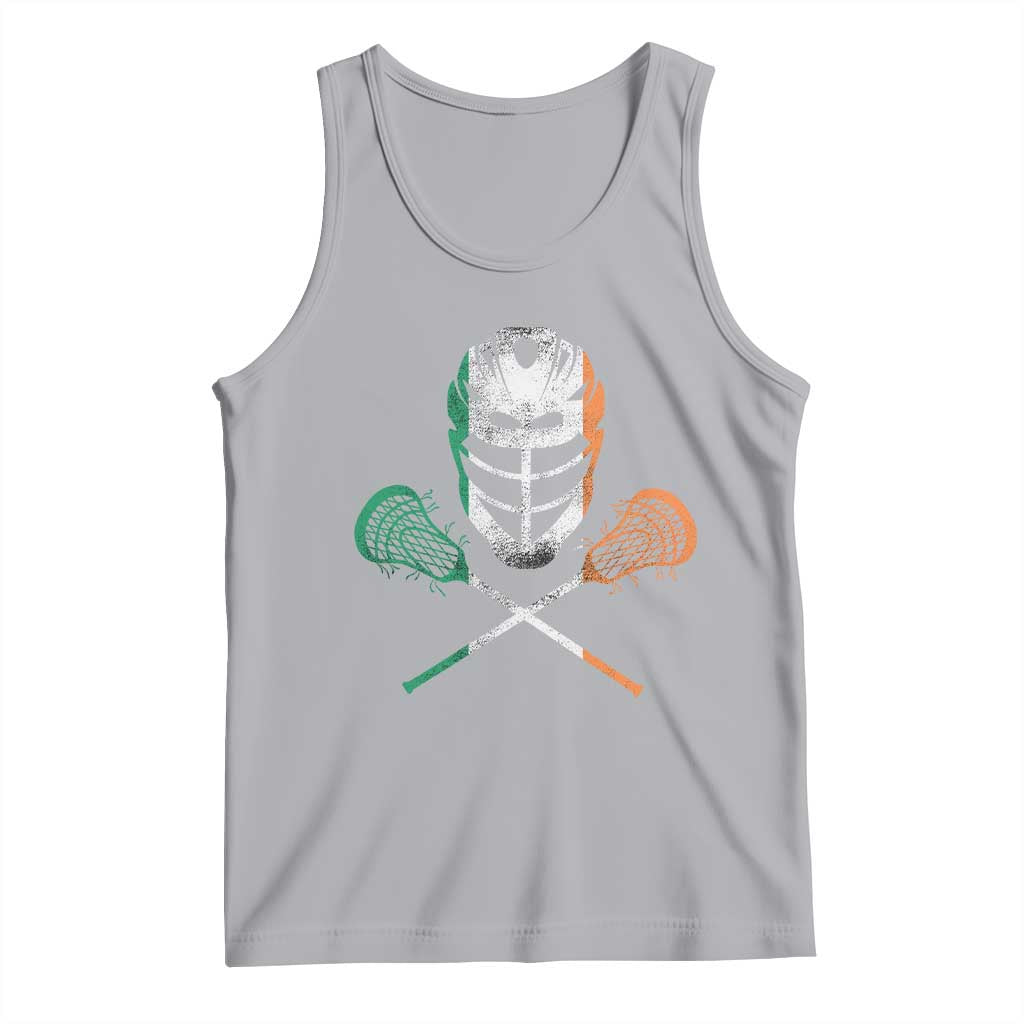 Ireland Lacrosse Tank Top Irish Flag Ireland TS10 Athletic Heather Print Your Wear
