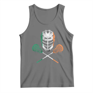 Ireland Lacrosse Tank Top Irish Flag Ireland TS10 Black Heather Print Your Wear