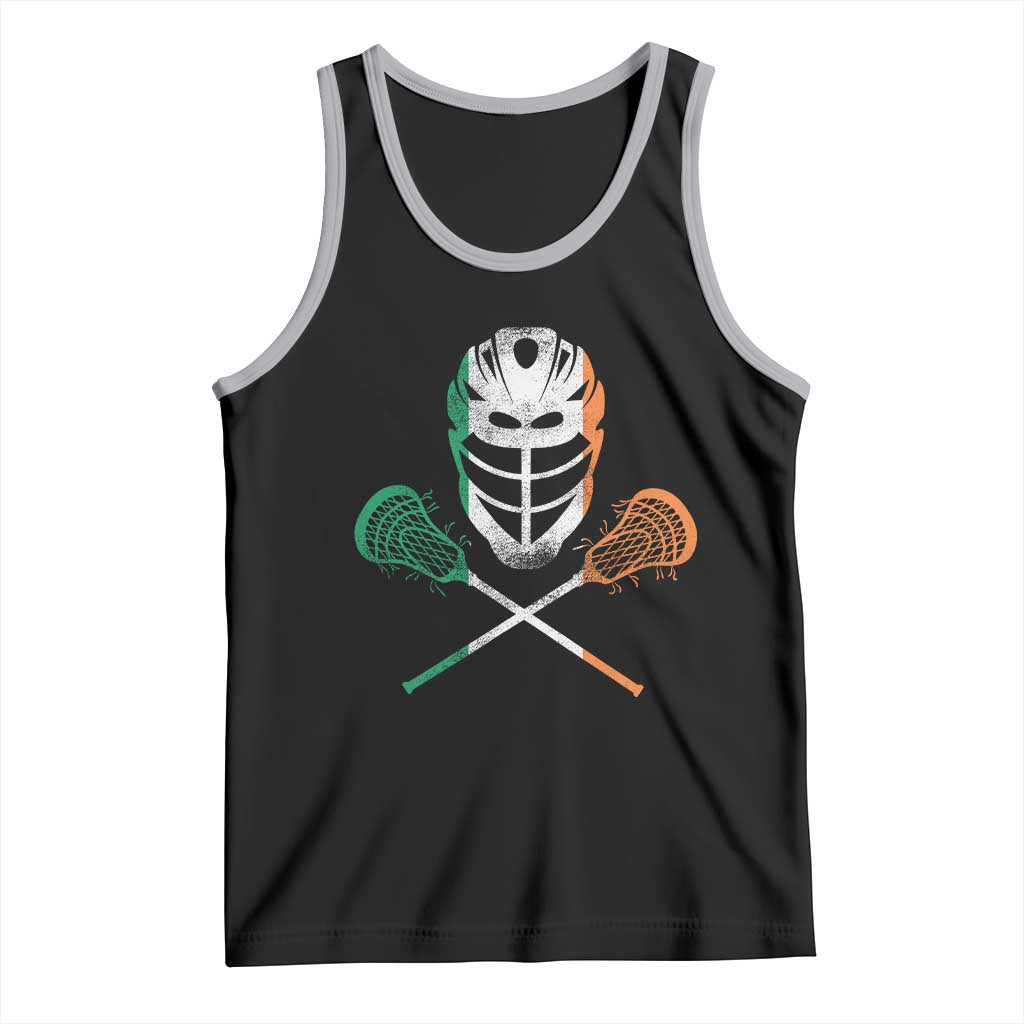 Ireland Lacrosse Tank Top Irish Flag Ireland TS10 Black Athletic Heather Print Your Wear