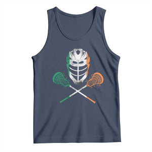 Ireland Lacrosse Tank Top Irish Flag Ireland TS10 Navy Print Your Wear