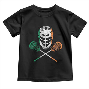 Ireland Lacrosse Toddler T Shirt Irish Flag Ireland TS10 Black Print Your Wear