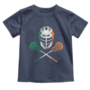 Ireland Lacrosse Toddler T Shirt Irish Flag Ireland TS10 Navy Print Your Wear