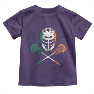 Ireland Lacrosse Toddler T Shirt Irish Flag Ireland TS10 Purple Print Your Wear