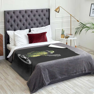 Funny Lacrosse Throw Blanket Pickle Playing Lax Lover Player TS10 Print Your Wear